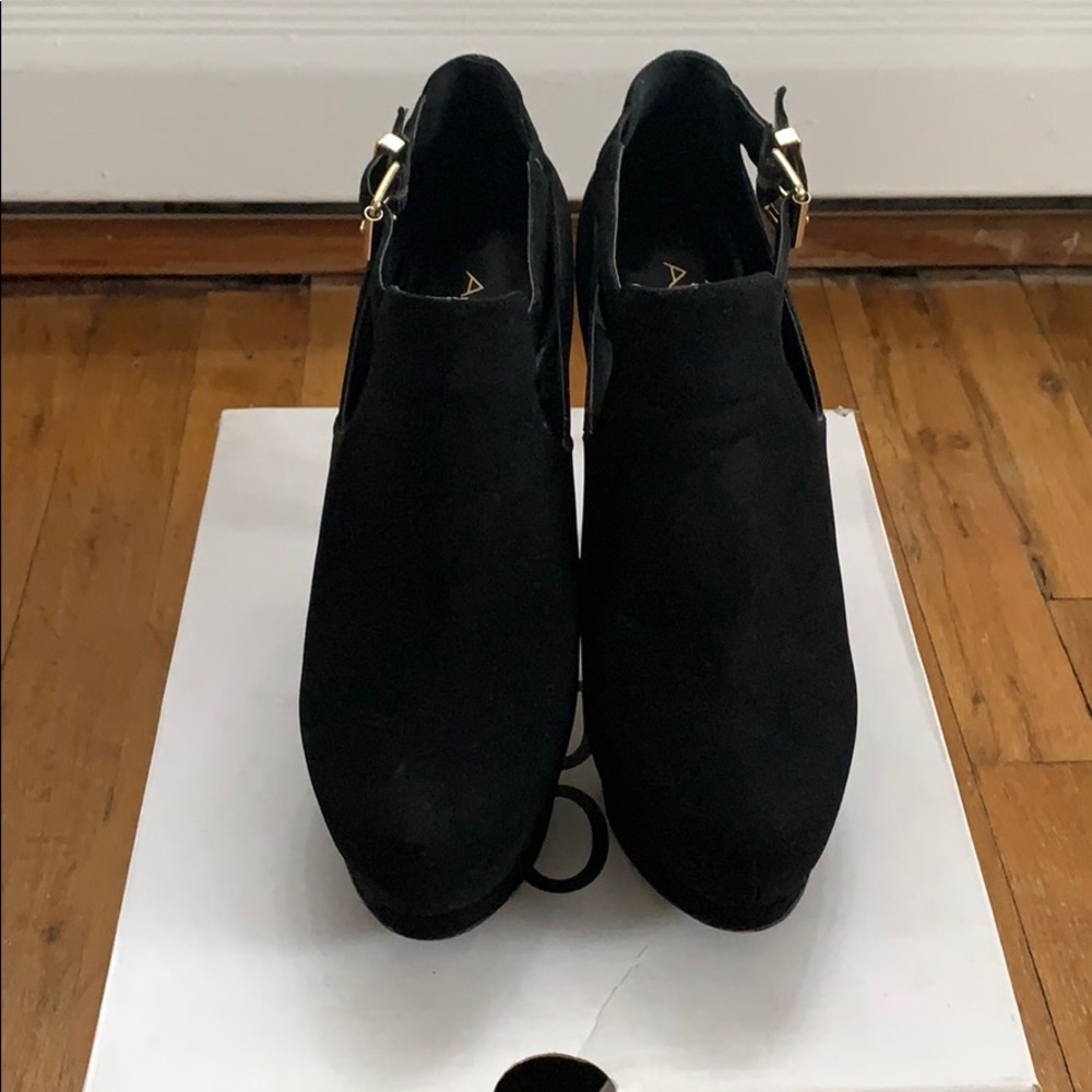 Platform booties (non-slip soles can be removed)
